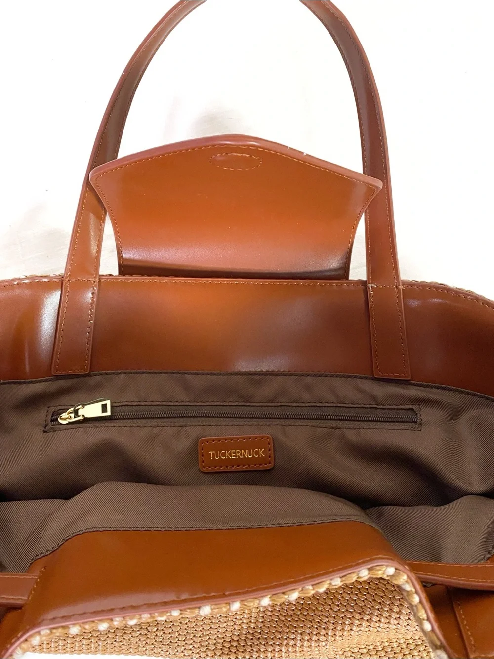 Tuckernuck Raffia Blaine Tote